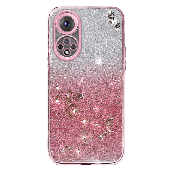 RHINESTONE GLITTER VRTNICA ROSE GOLD OVITEK ZA HUAWEI NOVA 9