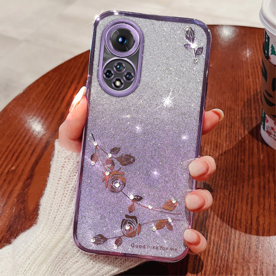 RHINESTONE GLITTER VRTNICA VIJOLIČNI OVITEK ZA HUAWEI NOVA 9