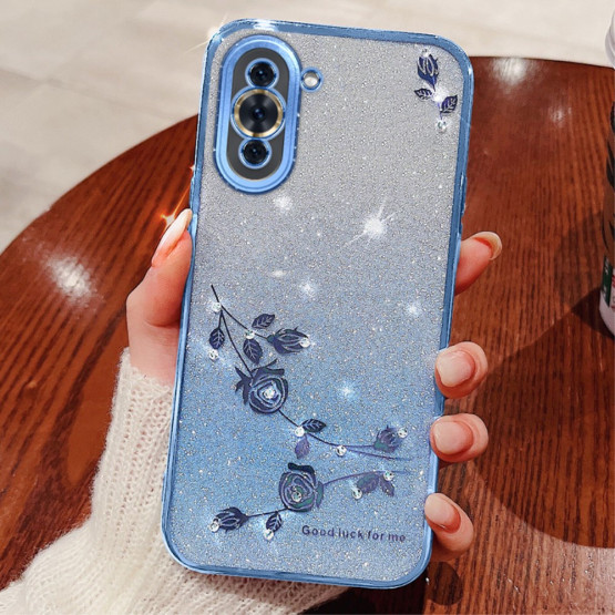 RHINESTONE GLITTER VRTNICA MODER OVITEK ZA HUAWEI NOVA 10 PRO