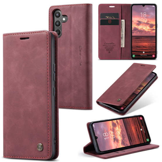 CASEME RETRO AUTO ABSORBED RDEČ ETUI ZA SAMSUNG GALAXY A34 5G