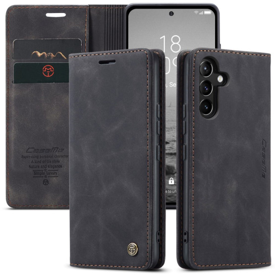 CASEME RETRO AUTO ABSORBED ČRN ETUI ZA SAMSUNG GALAXY A54 5G