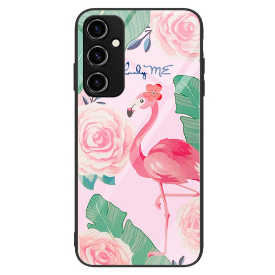 GLASS ROŽNATI FLAMINGO OVITEK ZA SAMSUNG GALAXY A14 5G / 4G