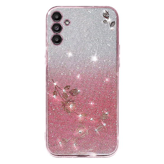 RHINESTONE GLITTER VRTNICA ROSE GOLD OVITEK ZA SAMSUNG GALAXY A13 5G