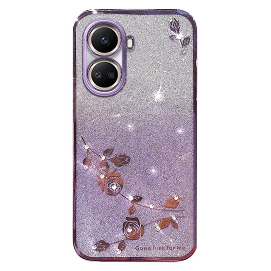 RHINESTONE GLITTER VRTNICA VIJOLIČNI OVITEK ZA HUAWEI NOVA 10 SE