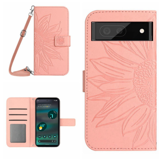 ODTIS SONČNICE ROSE GOLD ETUI ZA GOOGLE PIXEL 7A