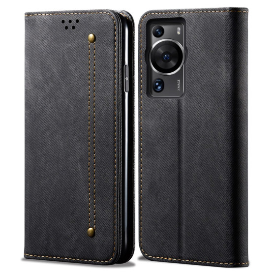 RETRO JEANS ČRN ETUI ZA HUAWEI P60 / P60 PRO