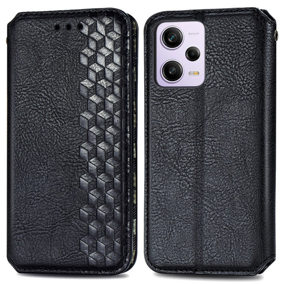 SLIM ROMB ČRN ETUI ZA XIAOMI REDMI NOTE 12 PRO / POCO X5 PRO