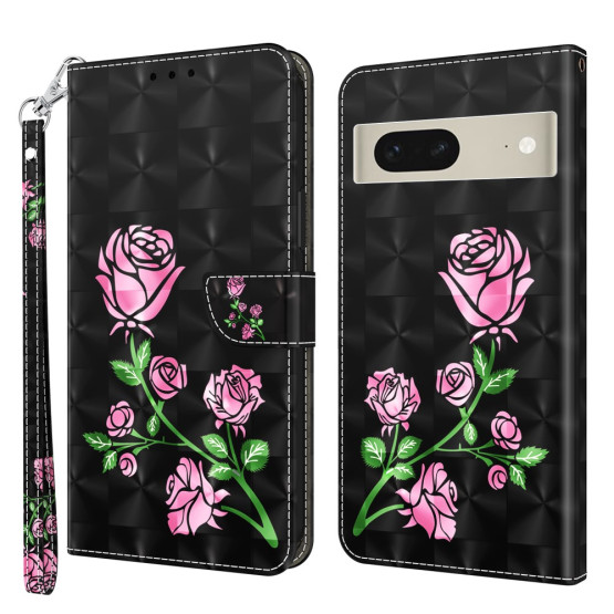 REALISTIC VRTNICE ČRN ETUI ZA GOOGLE PIXEL 8
