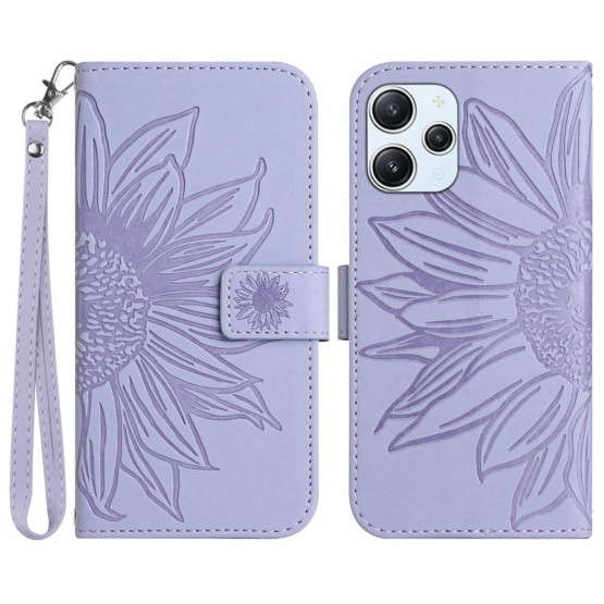 ODTIS SONČNICE VIJOLIČEN ETUI ZA XIAOMI REDMI 12 4G