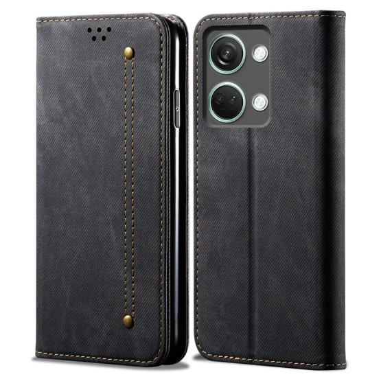 RETRO JEANS ČRN ETUI ZA ONEPLUS NORD 3