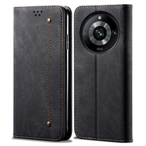 RETRO JEANS ČRN ETUI ZA REALME 11 PRO / 11 PRO+