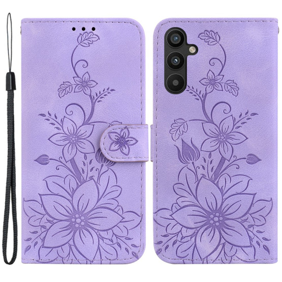 ODTIS VEJICE CVETLIC VIJOLIČNI ETUI ZA SAMSUNG GALAXY A34 5G