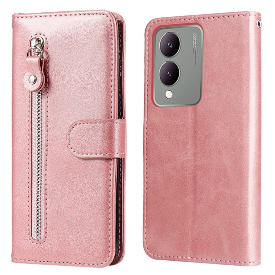 ZIPPER ROSE GOLD ETUI ZA VIVO Y17S