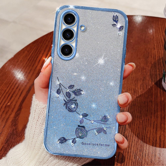 RHINESTONE GLITTER VRTNICA MODER OVITEK ZA SAMSUNG GALAXY A05S