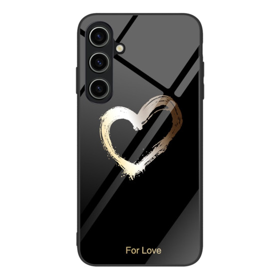 GLASS GOLDEN HEART ČRN OVITEK ZA SAMSUNG GALAXY A05S