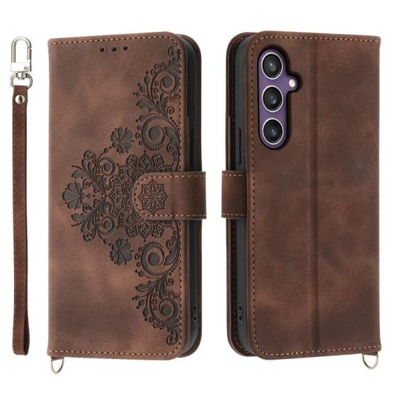 ČIPKA WALLET RJAV ETUI ZA SAMSUNG GALAXY S24