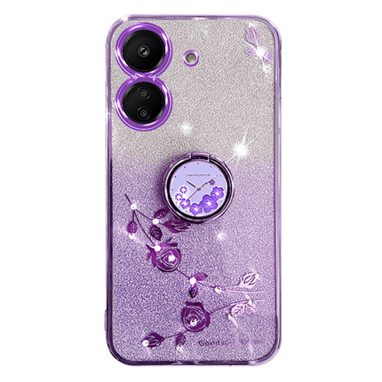RHINESTONE RING VRTNICA VIJOLIČNI OVITEK ZA XIAOMI REDMI 13C 4G