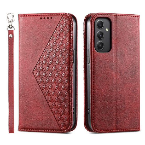 GEOMETRIC ROMB SILK RDEČ ETUI ZA SAMSUNG GALAXY A35 5G