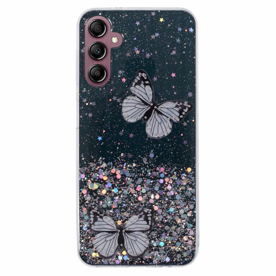 GLITTER BUTTERFLY ČRN OVITEK ZA SAMSUNG GALAXY A24 4G