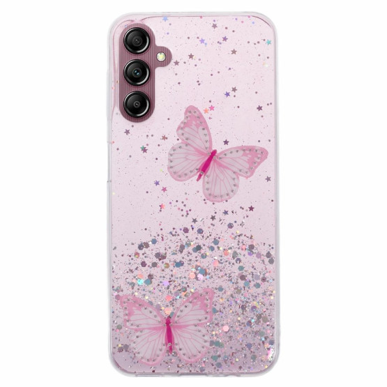 GLITTER BUTTERFLY ROZA OVITEK ZA SAMSUNG GALAXY A14 5G / 4G