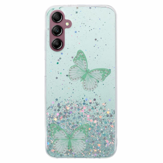 GLITTER BUTTERFLY ZELEN OVITEK ZA SAMSUNG GALAXY A14 5G / 4G