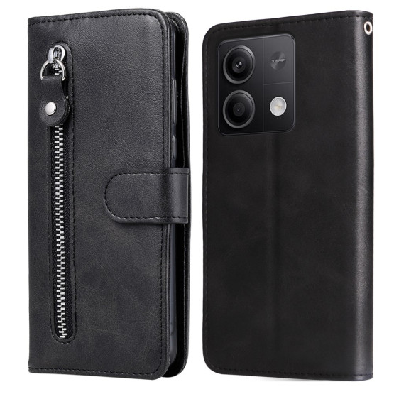 ZIPPER ČRN ETUI ZA XIAOMI REDMI NOTE 13 5G