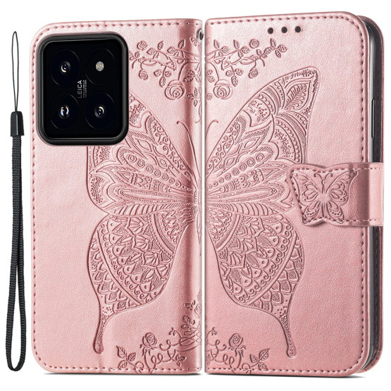 GOTSKI METULJ ROSE GOLD ETUI ZA XIAOMI 14