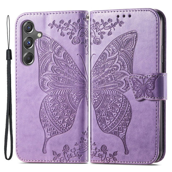 GOTSKI METULJ VIJOLIČNI ETUI ZA SAMSUNG GALAXY A15 5G / 4G