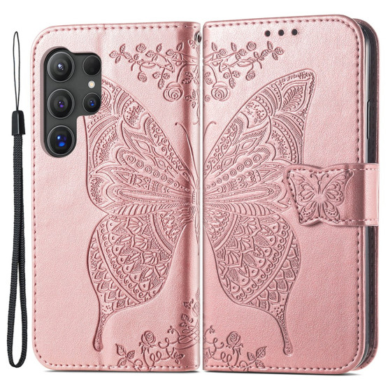 GOTSKI METULJ ROSE GOLD ETUI ZA SAMSUNG GALAXY S24 ULTRA