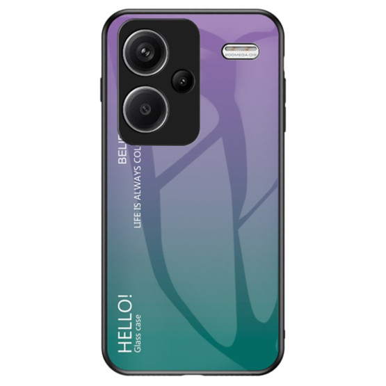 GLASS HELLO! LIGHT PURPLE/GREEN OVITEK ZA XIAOMI REDMI NOTE 13 PRO PLUS 5G