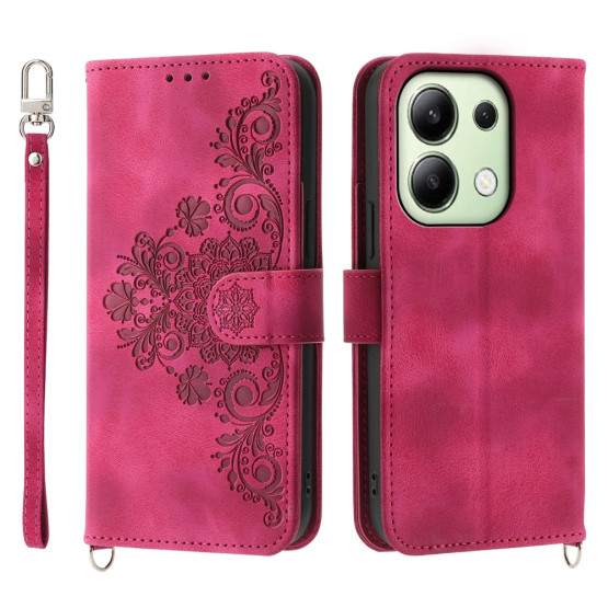 ČIPKA WALLET TEMNO ROZA ETUI ZA XIAOMI REDMI NOTE 13 4G