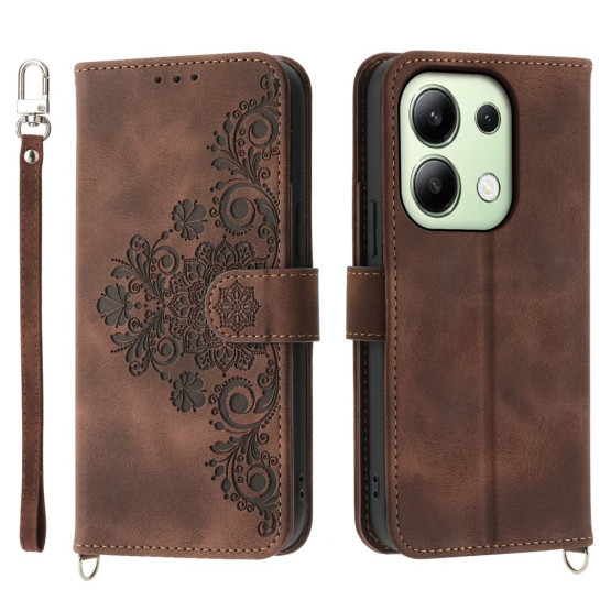 ČIPKA WALLET RJAV ETUI ZA XIAOMI REDMI NOTE 13 4G