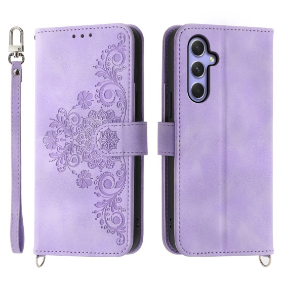 ČIPKA WALLET VIJOLIČNI ETUI ZA SAMSUNG GALAXY A55 5G