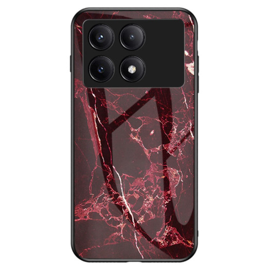 GLASS RDEČ MARMOR OVITEK ZA XIAOMI POCO X6 PRO 5G