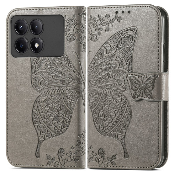GOTSKI METULJ SIV ETUI ZA XIAOMI POCO X6 PRO 5G