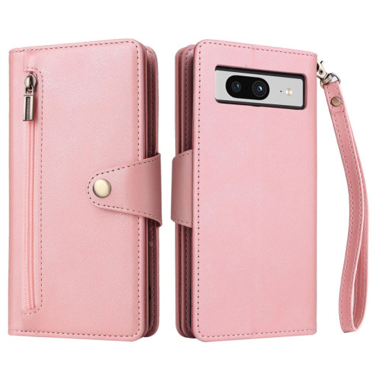 DOUBLE ZIPPER ROSE GOLD ETUI ZA GOOGLE PIXEL 8