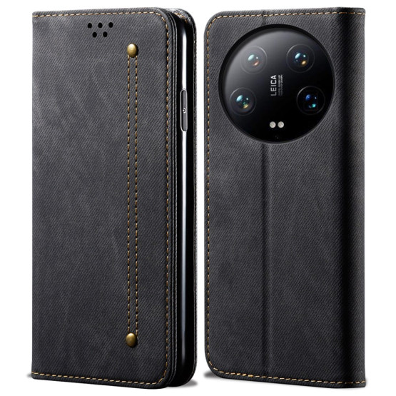 RETRO JEANS ČRN ETUI ZA XIAOMI 14 ULTRA