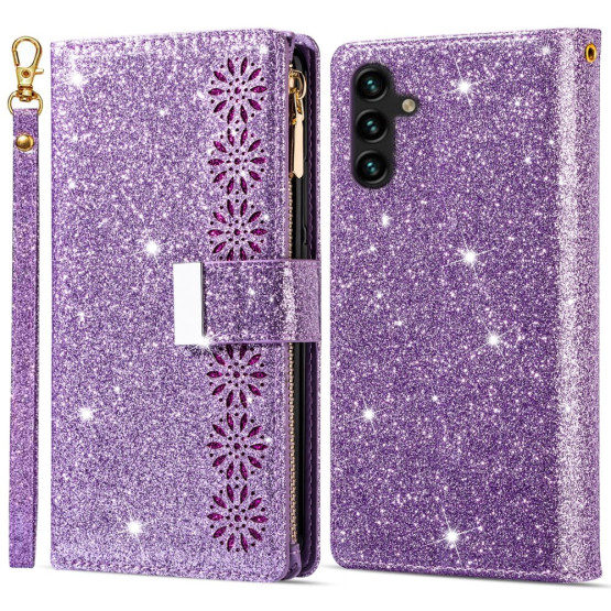 GLITTERY STAR VIJOLIČNI ETUI ZA SAMSUNG GALAXY S23 FE