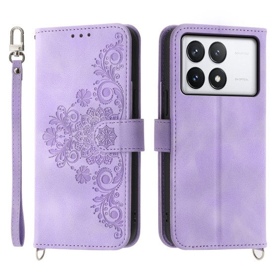 ČIPKA WALLET VIJOLIČEN ETUI ZA XIAOMI POCO X6 PRO 5G