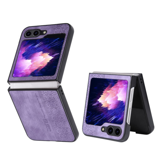 AZNS LEATHER VIJOLIČNI OVITEK ZA SAMSUNG GALAXY Z FLIP7 FE / Z FLIP6