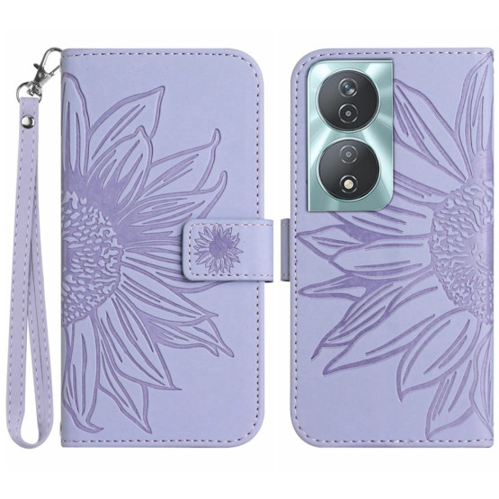 ODTIS SONČNICE VIJOLIČNI ETUI ZA HONOR 90 SMART