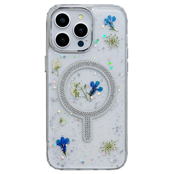 EPOXY FLOWER ERINASTA LOBELIJA MAGSAFE OVITEK ZA APPLE IPHONE 13 PRO MAX