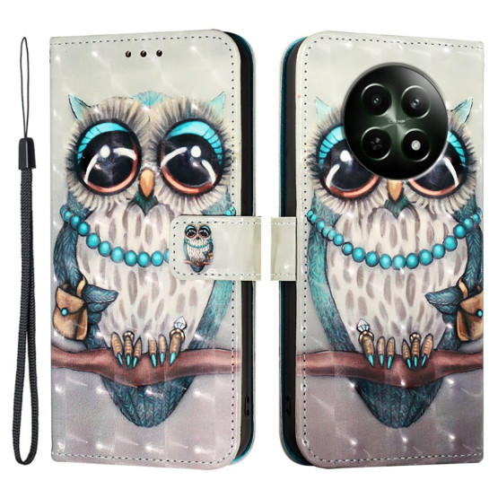 REALISTIC BARVNA SOVA ETUI ZA REALME 12 5G