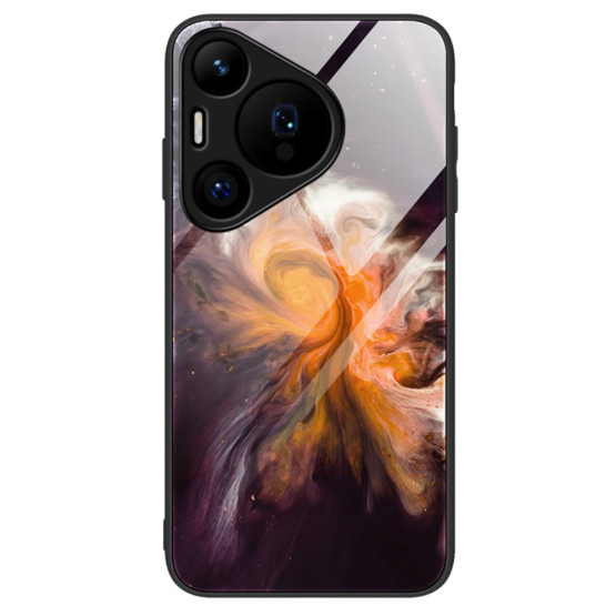 GLASS MARMORNI ČRN VELIKI POK OVITEK ZA HUAWEI PURA 70