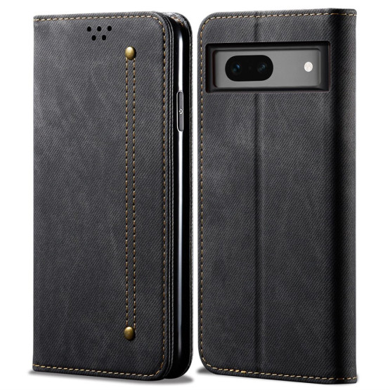 RETRO JEANS ČRN ETUI ZA GOOGLE PIXEL 8A