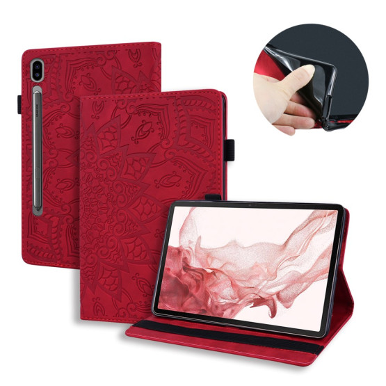 ODTIS MANDALE RDEČ ETUI ZA SAMSUNG GALAXY TAB S9 FE PLUS 12.4