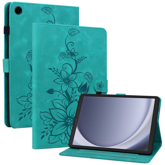 ODTIS VELIKE LILIJE MINT ETUI ZA SAMSUNG GALAXY TAB A9 8.7 (2023)