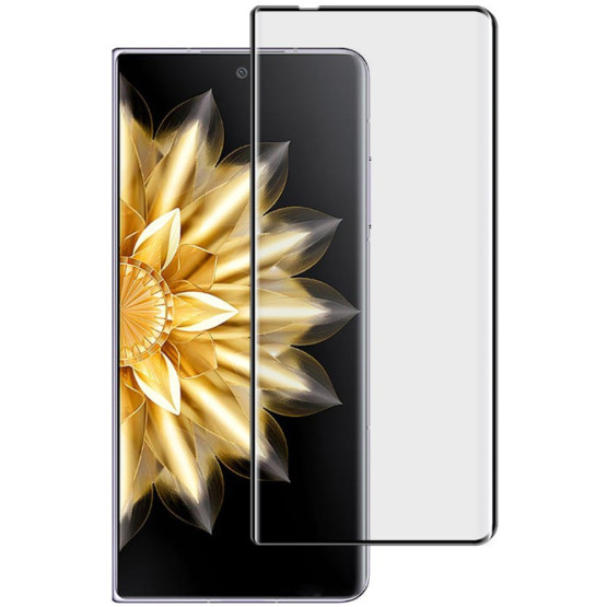 HONOR MAGIC V2 IMAK KALJENO STEKLO FIT S POTISKOM ČRN