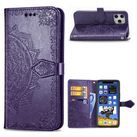 ROYAL MANDALA VIJOLIČEN ETUI ZA APPLE IPHONE 12 / IPHONE 12 PRO