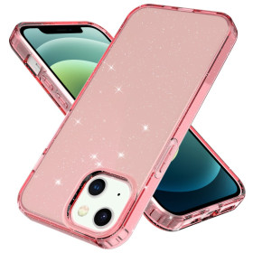 GLITTERY POWDER PINK OVITEK ZA APPLE IPHONE 13